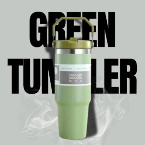 30oz Stanley Dupe Tumbler Flip straw | Green